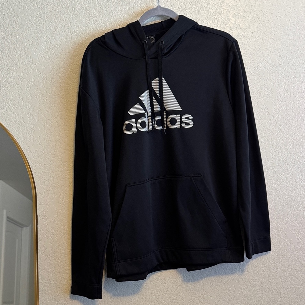 Adidas Men's Black Pullover Hoodie Size L